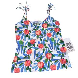 New Never Fully Dressed Peach Mini Mykonos top